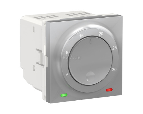 Кімнатний терморегулятор Schneider Electric NU350130 Unica New New Unica Room, алюміній, пластик