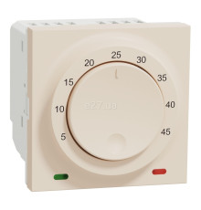 Кімнатний терморегулятор Schneider Electric NU350144 Unica New, 8A, бежевий, пластик, ip20, для врізного монтажу