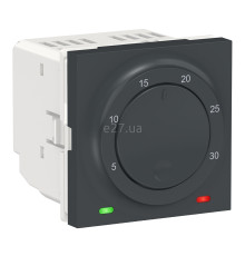 Кімнатний терморегулятор Schneider Electric NU350154 Unica New New Unica Room, антрацит, пластик