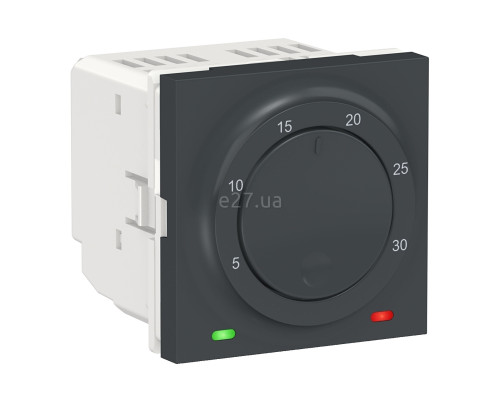 Кімнатний терморегулятор Schneider Electric NU350154 Unica New New Unica Room, антрацит, пластик
