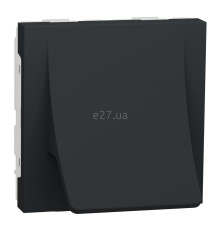 Кабельний вивід Schneider Electric NU386254 Unica New, антрацит, пластик