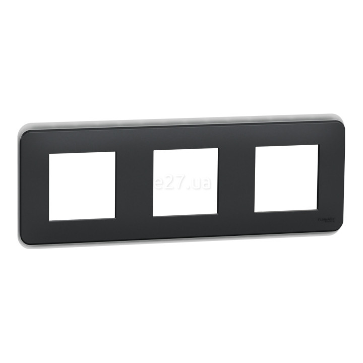 Рамка 3 поста Schneider Electric NU400654 Unica New Pro, антрацит, пластик · Schneider Electric · schneider-electric-nu400654