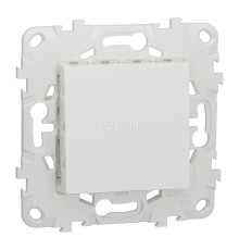 Вимикач 1-клавішний Schneider Electric NU520118 Unica New, білий, пластик, без підсвітки та індикації