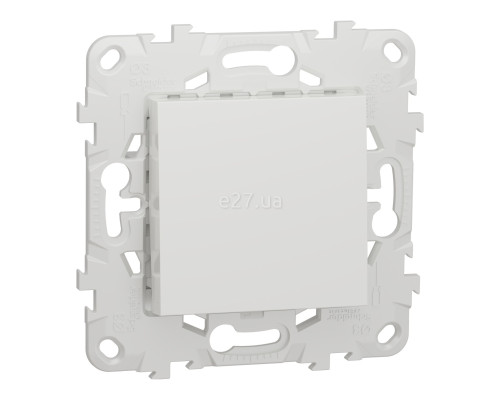 Вимикач 1-клавішний Schneider Electric NU520118 Unica New, білий, пластик, без підсвітки та індикації