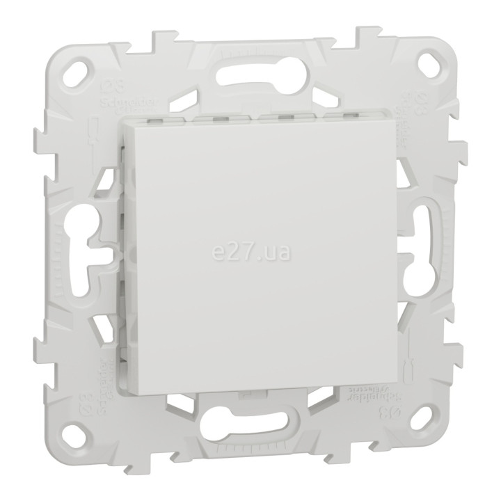 Вимикач 1-клавішний Schneider Electric NU520118 Unica New, білий, пластик, без підсвітки та індикації · Schneider Electric · schneider-electric-nu520118