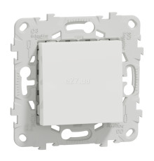 Перемикач прохідний 1-клавішний Schneider Electric NU520318 Unica New, білий, пластик, без підсвітки та індикації