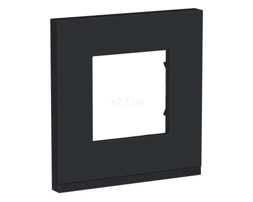 Рамка 1 пост Schneider Electric NU600282 Unica New Pure, каучук/антрацит, метал