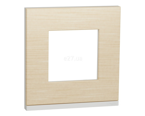 Рамка 1 пост Schneider Electric NU600283 Unica New Pure, клен/білий, дерево