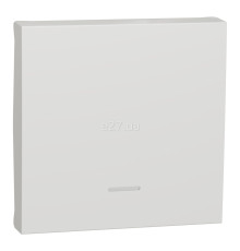 Лицьова панель вимикача Schneider Electric NU920018N Unica New, білий, пластик, ip20, для врізного монтажу