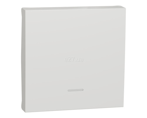 Лицьова панель вимикача Schneider Electric NU920018N Unica New, білий, пластик, ip20, для врізного монтажу