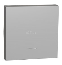 Лицьова панель вимикача Schneider Electric NU920030N Unica New, алюміній, пластик, ip20, для врізного монтажу