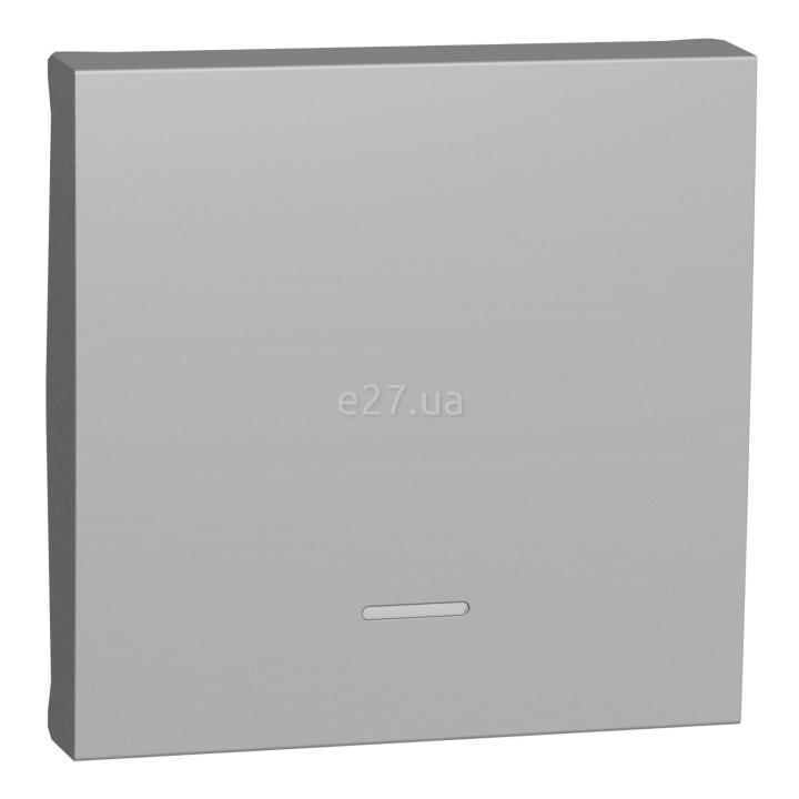 Лицьова панель вимикача Schneider Electric NU920030N Unica New, алюміній, пластик, ip20, для врізного монтажу · Schneider Electric · schneider-electric-nu920030n