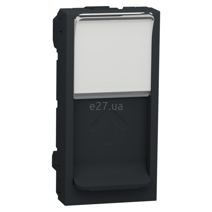 Лицьова панель розетки RJ45 Schneider Electric NU941054 Unica New, антрацит, пластик · Schneider Electric · schneider-electric-nu941054