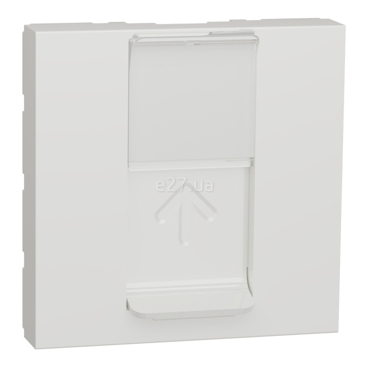 Лицьова панель розетки RJ45 Schneider Electric NU941118 Unica New, білий, пластик · Schneider Electric · schneider-electric-nu941118