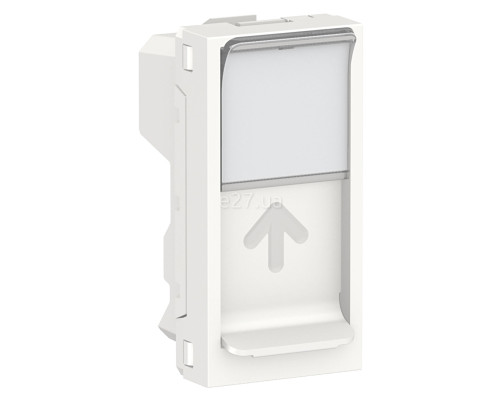 Лицьова панель розетки RJ45 Schneider Electric NU946018 Unica New, білий, пластик