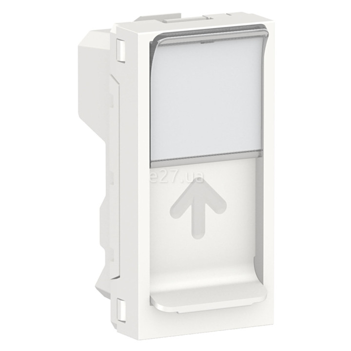 Лицьова панель розетки RJ45 Schneider Electric NU946018 Unica New, білий, пластик · Schneider Electric · schneider-electric-nu946018