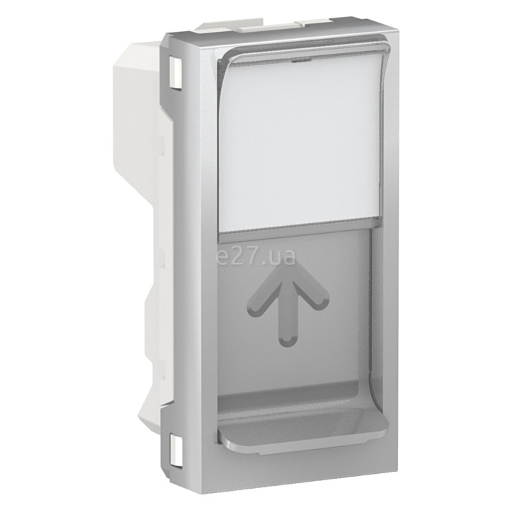 Лицьова панель розетки RJ45 Schneider Electric NU946030 Unica New, алюміній, пластик · Schneider Electric · schneider-electric-nu946030