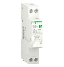 Диференціальний автомат Schneider Electric R9D87616 Resi9, 1P＋N, 16A, C, 6kA, 30mA, AC, на DIN-рейку