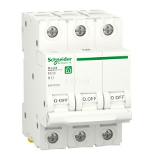 Автоматичний вимикач Schneider Electric R9F02340 Resi9, 3P, 40A, B, 6kA, на DIN-рейку