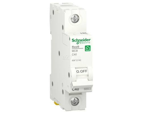 Автоматичний вимикач Schneider Electric R9F12140 Resi9, 1P, 40A, C, 6kA, на DIN-рейку