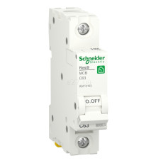 Автоматичний вимикач Schneider Electric R9F12163 Resi9, 1P, 63A, C, 6kA, на DIN-рейку