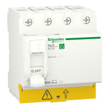 Вимикач диференціального струму, УЗО Schneider Electric R9R51440 Resi9, 4P, 40A, 30mA, AC, на DIN-рейку · Schneider Electric · schneider-electric-r9r51440