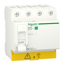 Вимикач диференціального струму, УЗО Schneider Electric R9R54440 Resi9, 4P, 40A, 300mA, AC, на DIN-рейку