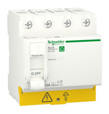 Вимикач диференціального струму, УЗО Schneider Electric R9R65463 Resi9, 4P, 63A, 300mA, A, на DIN-рейку