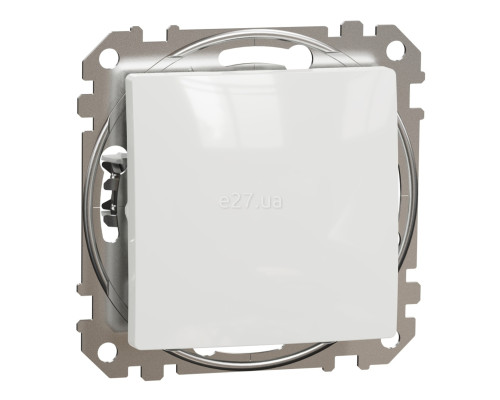 Вимикач 1-клавішний Schneider Electric SDD111101 Sedna Design, білий, пластик, без підсвітки та індикації, для врізного монтажу