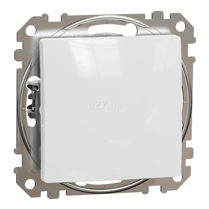 Вимикач 1-клавішний Schneider Electric SDD111101 Sedna Design, білий, пластик, без підсвітки та індикації, для врізного монтажу · Schneider Electric · schneider-electric-sdd111101