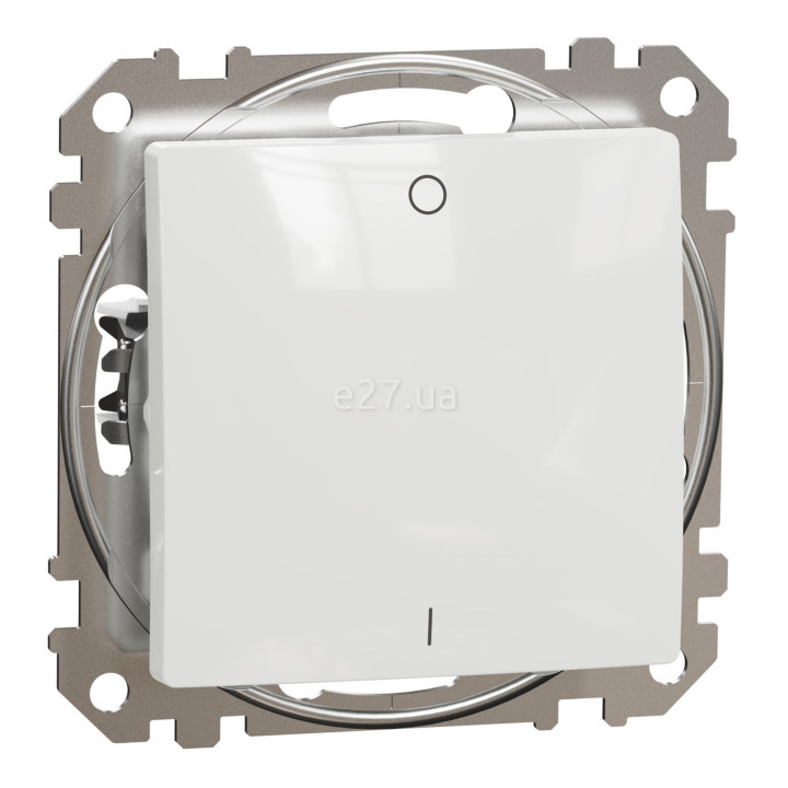 Вимикач двополюсний Schneider Electric SDD111102 Sedna Design, 10A, білий, пластик, ip20, 1 клавіша, без підсвітки та індикації, для врізного монтажу · Schneider Electric · schneider-electric-sdd111102
