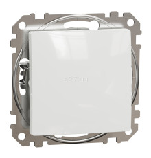 Перемикач прохідний 1-клавішний Schneider Electric SDD111106 Sedna Design, білий, пластик, без підсвітки та індикації, для врізного монтажу