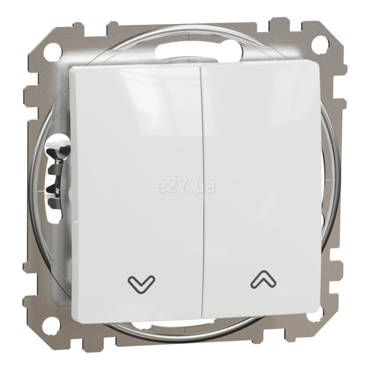 Вимикач для жалюзі Schneider Electric SDD111114 Sedna Design, 10A, білий, пластик, ip20, 2 клавіші, для врізного монтажу · Schneider Electric · schneider-electric-sdd111114