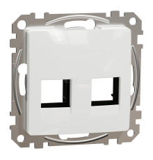 Лицьова панель модуля RJ45 AMP, Molex, Keline Schneider Electric SDD111444C Sedna Design, білий, пластик, ip20, для врізного монтажу