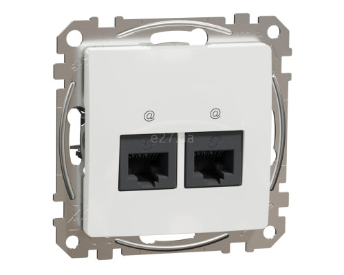 Розетка комп'ютерна Schneider Electric SDD111452 Sedna Design, білий, пластик, для врізного монтажу