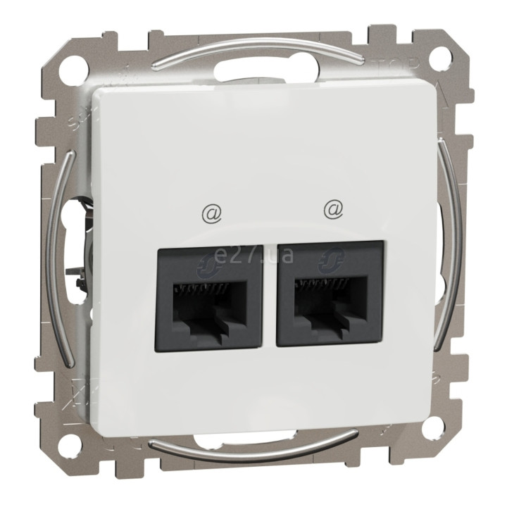 Розетка комп'ютерна Schneider Electric SDD111452 Sedna Design, білий, пластик, для врізного монтажу · Schneider Electric · schneider-electric-sdd111452