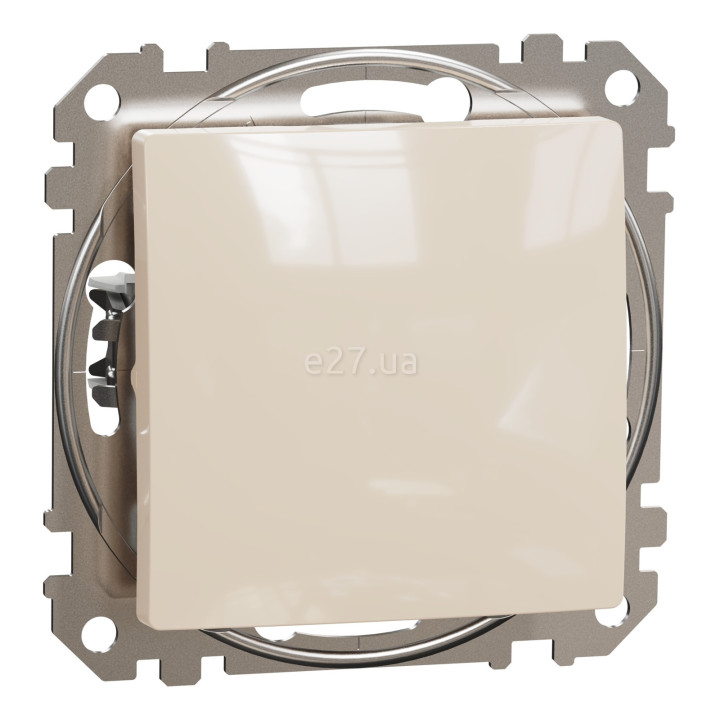 Вимикач без фіксації 1-клавішний Schneider Electric SDD112111 Sedna Elements, 10A, бежевий, пластик, ip20, 1 клавіша, без підсвітки та індикації, для врізного монтажу · Schneider Electric · schneider-electric-sdd112111