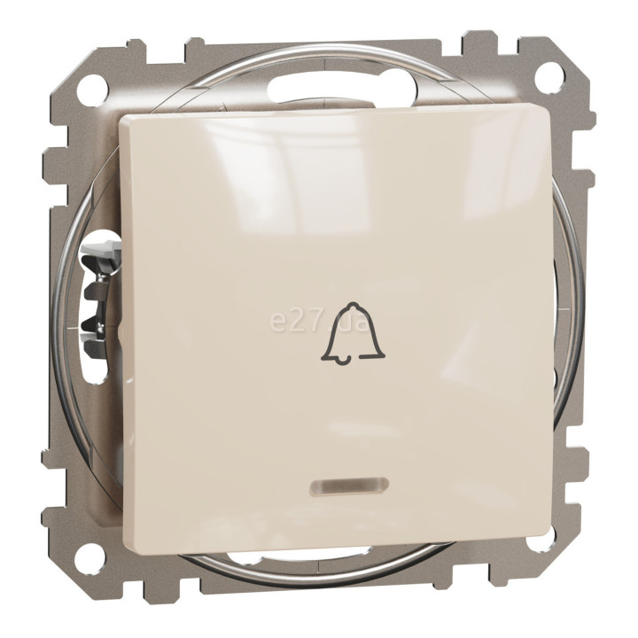 Вимикач без фіксації 1-клавішний Schneider Electric SDD112131L Sedna Design, 10A, бежевий, пластик, ip20, 1 клавіша, з підсвіткою, для врізного монтажу · Schneider Electric · schneider-electric-sdd112131l