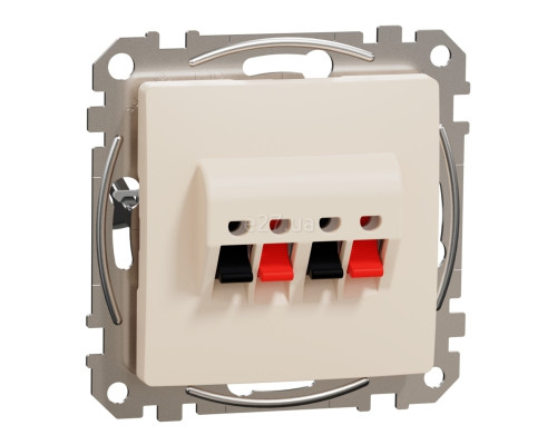 Розетка аудіо Schneider Electric SDD112411 Sedna Design, бежевий, пластик, для врізного монтажу