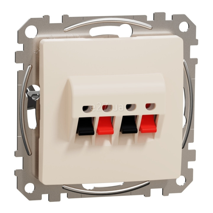 Розетка аудіо Schneider Electric SDD112411 Sedna Design, бежевий, пластик, для врізного монтажу · Schneider Electric · schneider-electric-sdd112411