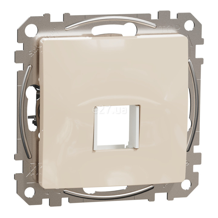 Лицьова панель Schneider Electric SDD112421 Sedna Design, бежевий, пластик, ip20, для врізного монтажу · Schneider Electric · schneider-electric-sdd112421