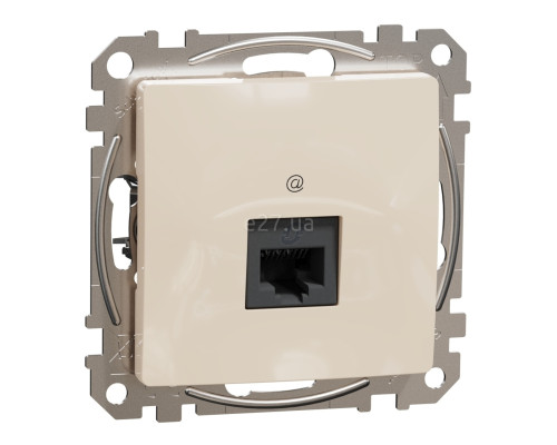 Розетка комп'ютерна Schneider Electric SDD112451 Sedna Design, бежевий, пластик, для врізного монтажу
