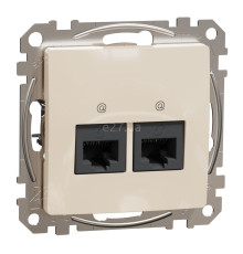 Розетка комп'ютерна Schneider Electric SDD112452 Sedna Design, бежевий, пластик, для врізного монтажу