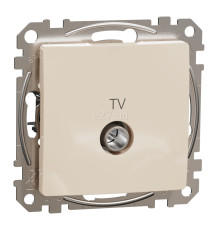 Розетка TV кінцева Schneider Electric SDD112471 Sedna Design, бежевий, пластик, для врізного монтажу