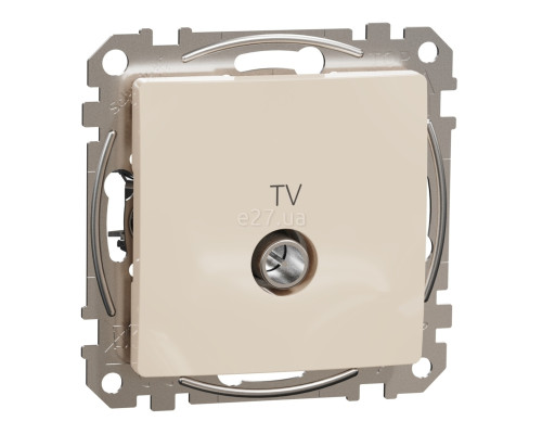 Розетка TV кінцева Schneider Electric SDD112471 Sedna Design, бежевий, пластик, для врізного монтажу