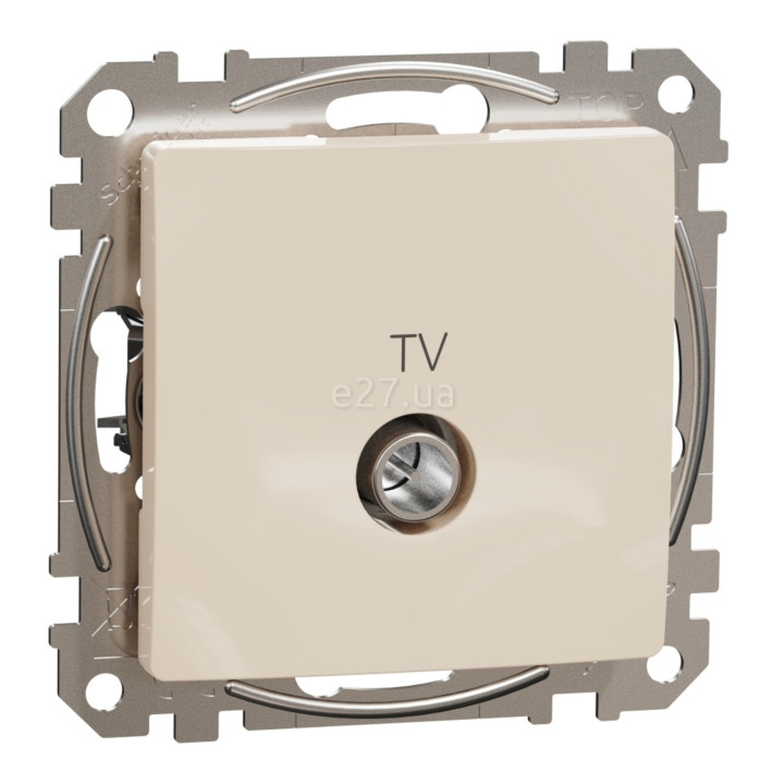 Розетка TV кінцева Schneider Electric SDD112471 Sedna Design, бежевий, пластик, для врізного монтажу · Schneider Electric · schneider-electric-sdd112471
