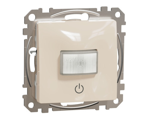 Датчик руху Schneider Electric SDD112504 Sedna Design, бежевий, пластик, для врізного монтажу