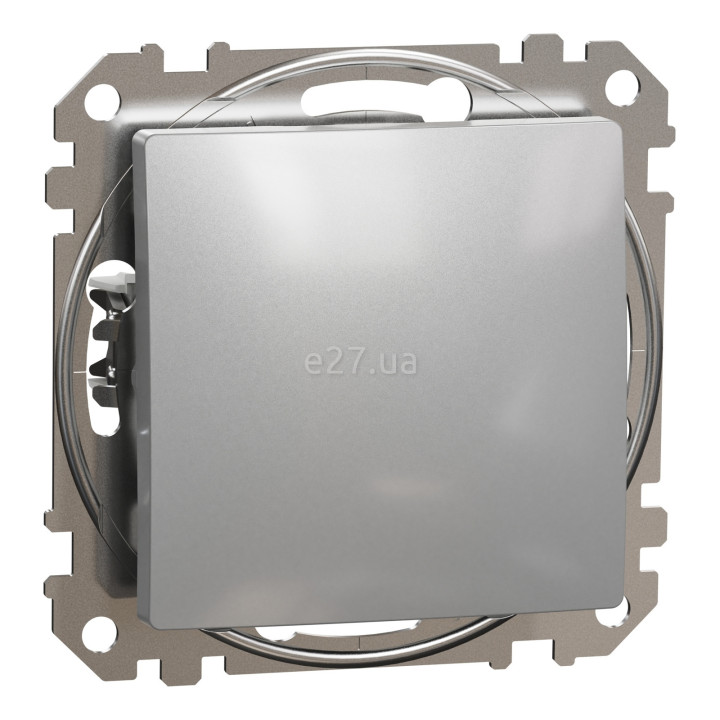 Перемикач прохідний без фіксації Schneider Electric SDD113116 Sedna Design, 10A, алюміній, пластик, ip20, 1 клавіша, без підсвітки та індикації, для врізного монтажу · Schneider Electric · schneider-electric-sdd113116