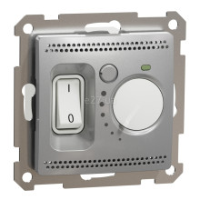 Терморегулятор для теплої підлоги Schneider Electric SDD113507 Sedna Design, алюміній, пластик, для врізного монтажу · Schneider Electric · schneider-electric-sdd113507
