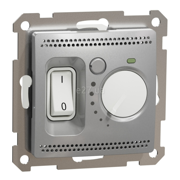 Терморегулятор для теплої підлоги Schneider Electric SDD113507 Sedna Design, алюміній, пластик, для врізного монтажу · Schneider Electric · schneider-electric-sdd113507